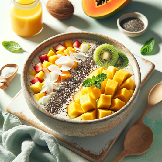 Smoothie Bowl au Fonio et Fruits Tropicaux